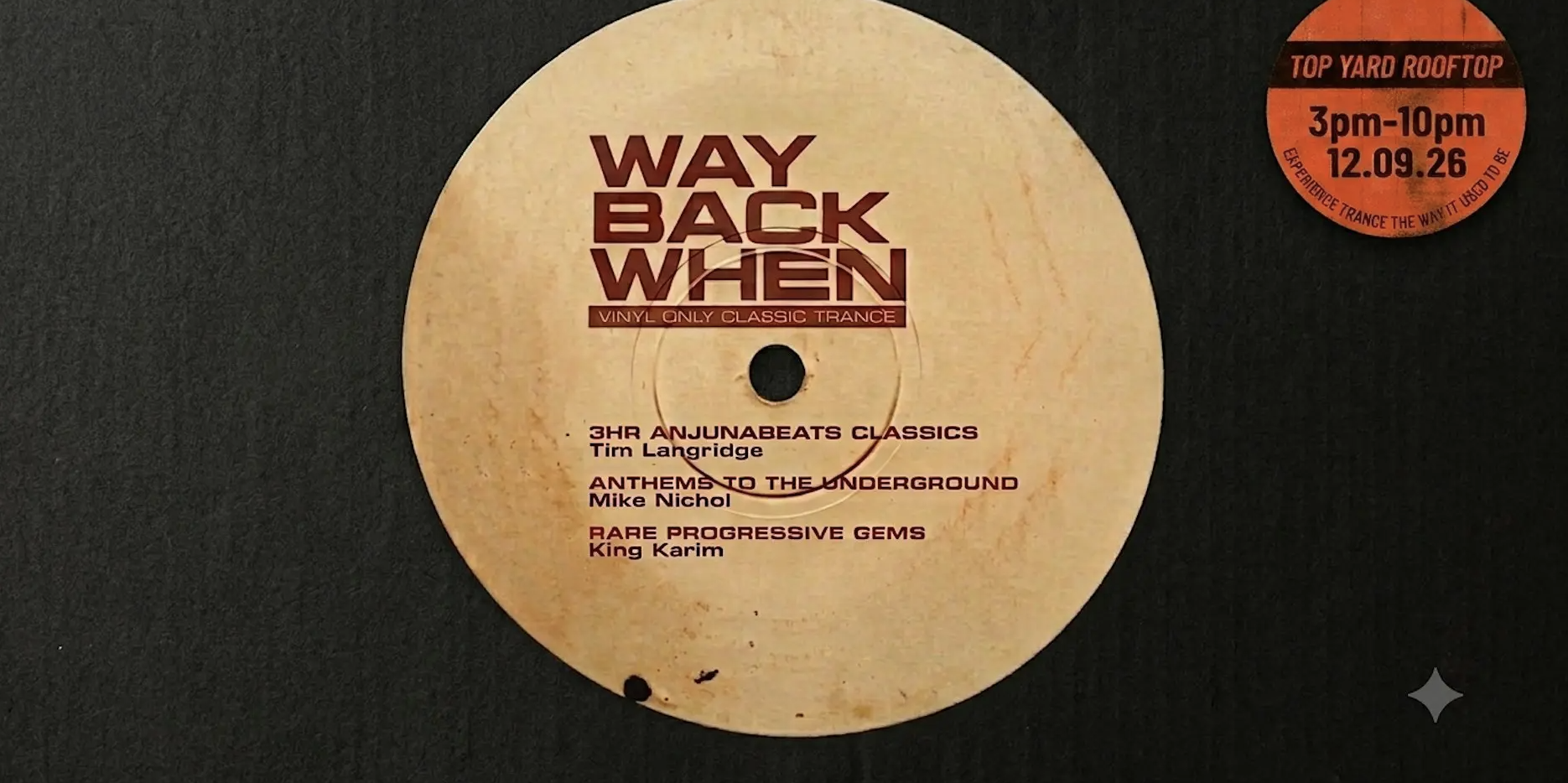 Way Back When - "I Have That On Vinyl" (Melb)