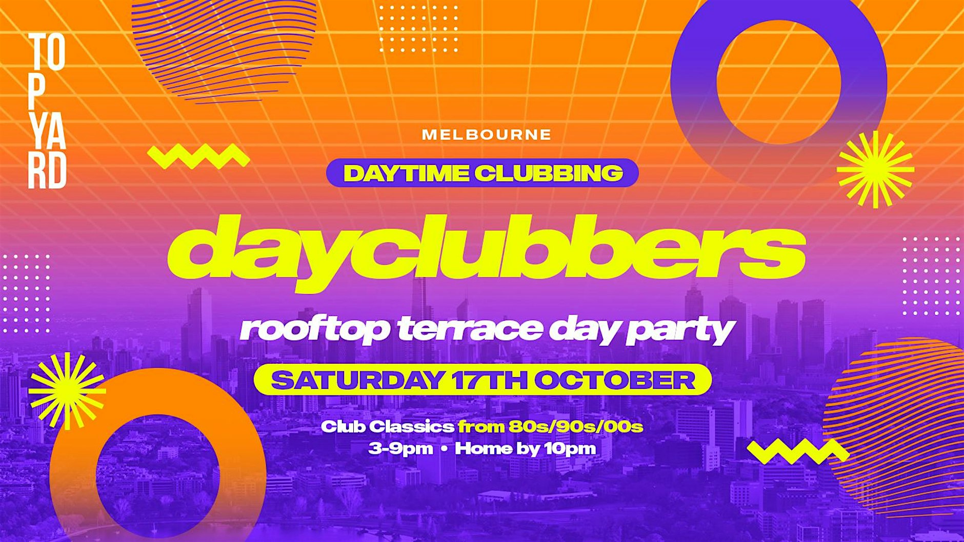 Melbourne - DayClubbers: Rooftop Terrace Day Party!